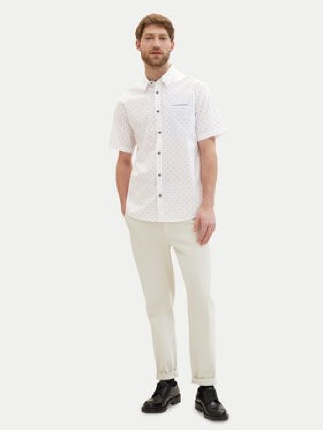 Tom Tailor Koszula 1040138 Biały Regular Fit