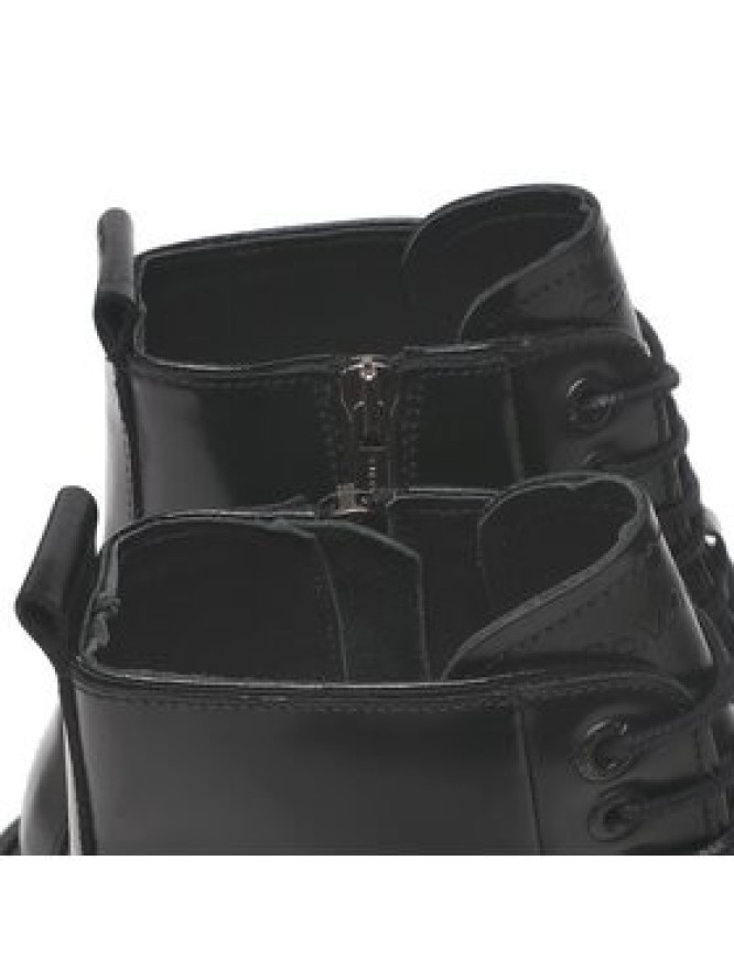 Calvin Klein Kozaki Lace Up Boot Br Lth HM0HM00669 Czarny