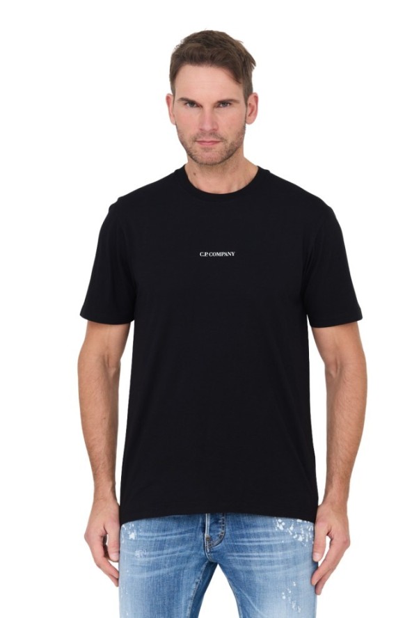 C.P. COMPANY Czarny t-shirts Short Sleeve