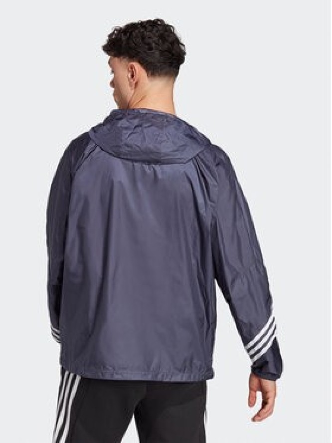 adidas Kurtka przejściowa WIND.RDY Hooded Anorak HT8723 Niebieski Loose Fit