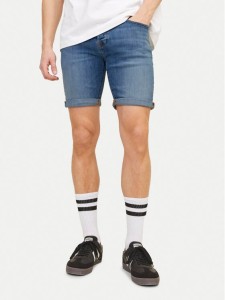 Jack&Jones Szorty jeansowe Jjirick 12250488 Niebieski Regular Fit