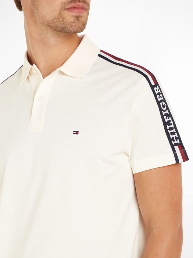 Tommy Hilfiger Koszulka polo w kolorze kremowym rozmiar: L