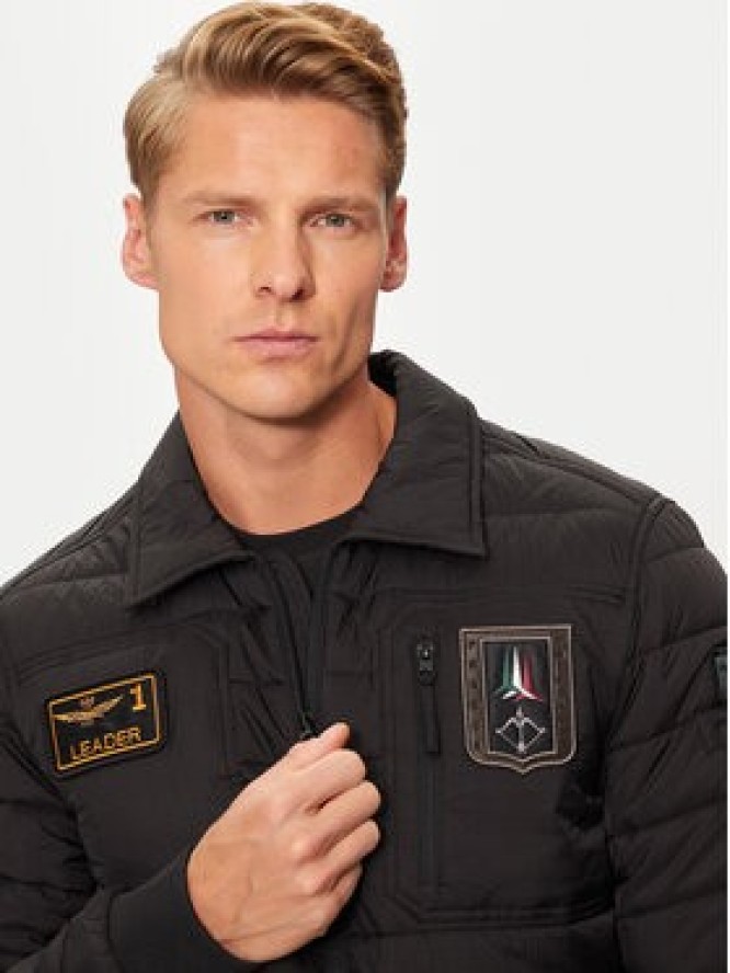 Aeronautica Militare Kurtka bomber 242AB2191CT3375 Czarny Regular Fit