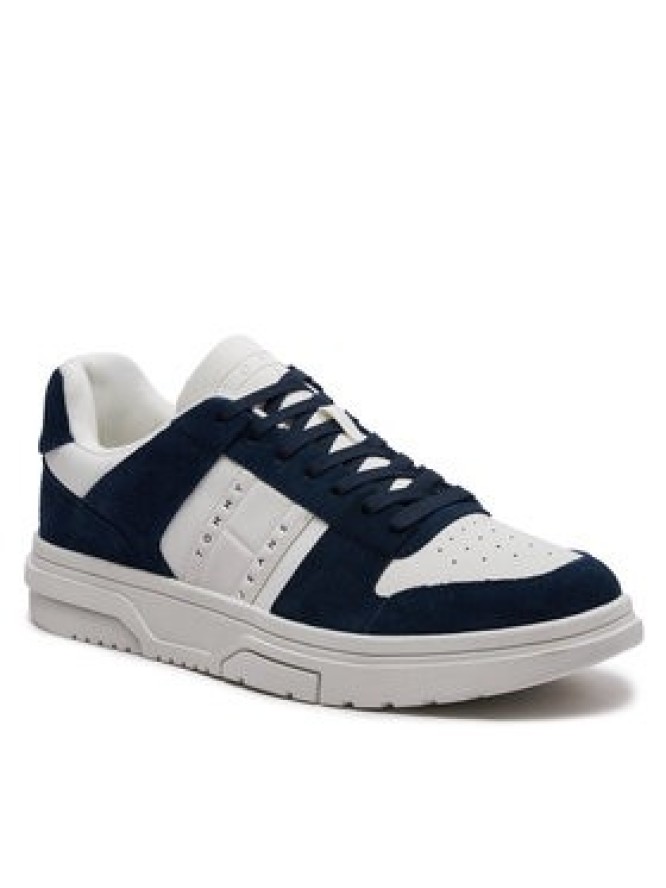 Tommy Jeans Sneakersy The Brooklyn Suede EM0EM01371 Granatowy