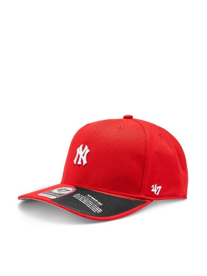 47 Brand Czapka z daszkiem MLB New York Yankees Base Runner 47 MVP DP B-BRMDP17WBP-RD Czerwony