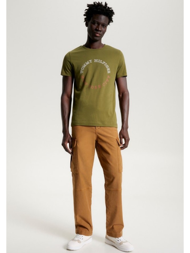 Tommy Hilfiger Koszulka w kolorze khaki rozmiar: S