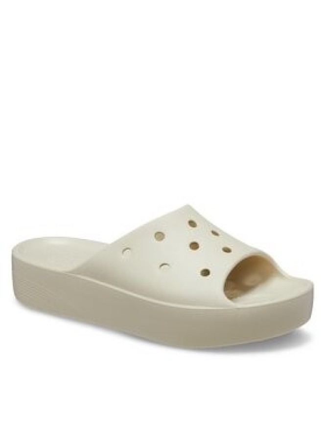 Crocs Klapki Classic Platform Slide 208180 Beżowy