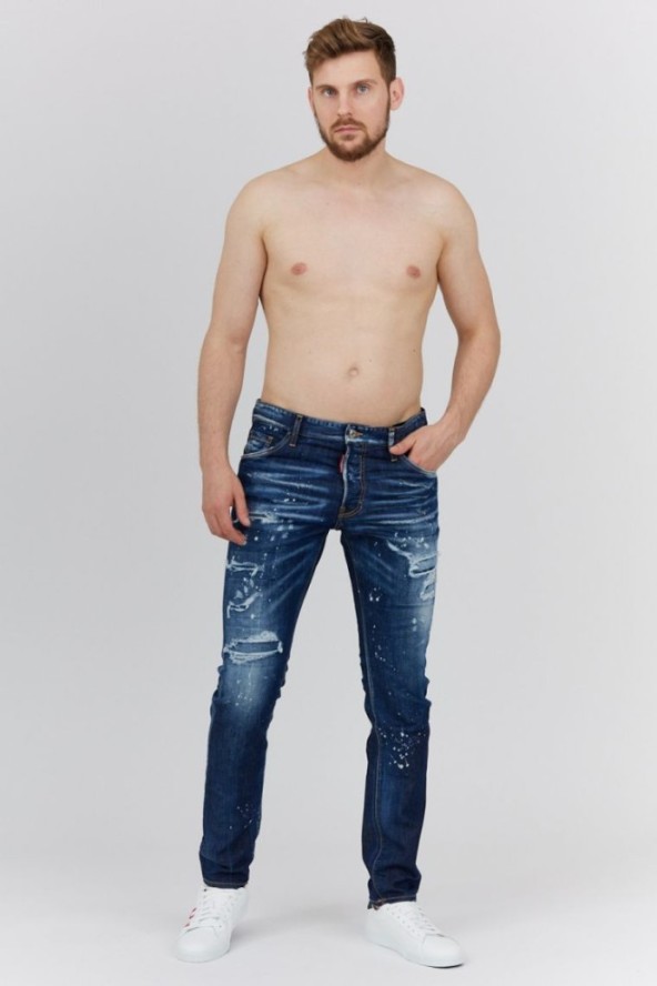 DSQUARED2 Granatowe jeansy męskie cool guy jean