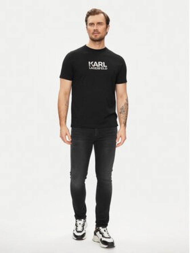 KARL LAGERFELD T-Shirt 755060 542241 Czarny Regular Fit