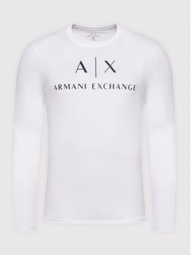 Armani Exchange Longsleeve 8NZTCH Z8H4Z 1100 Biały Slim Fit