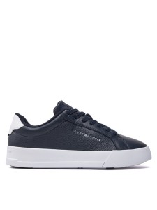 Tommy Hilfiger Sneakersy Th Court Better Lth Tumbled FM0FM04972 Granatowy