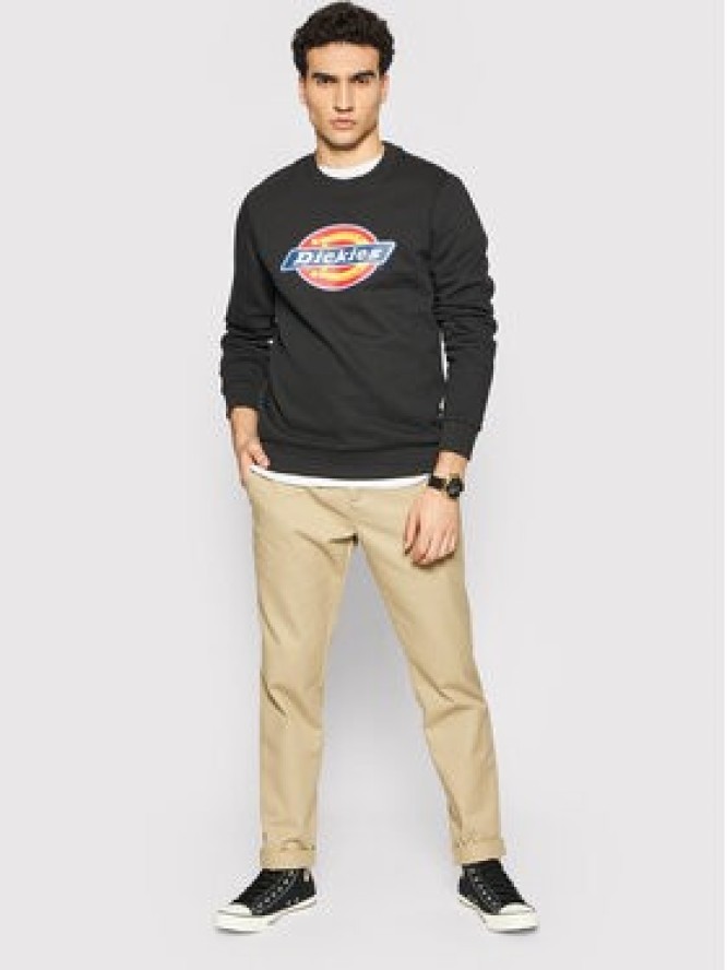 Dickies Bluza Icon Logo DK0A4XCIBLK Czarny Regular Fit