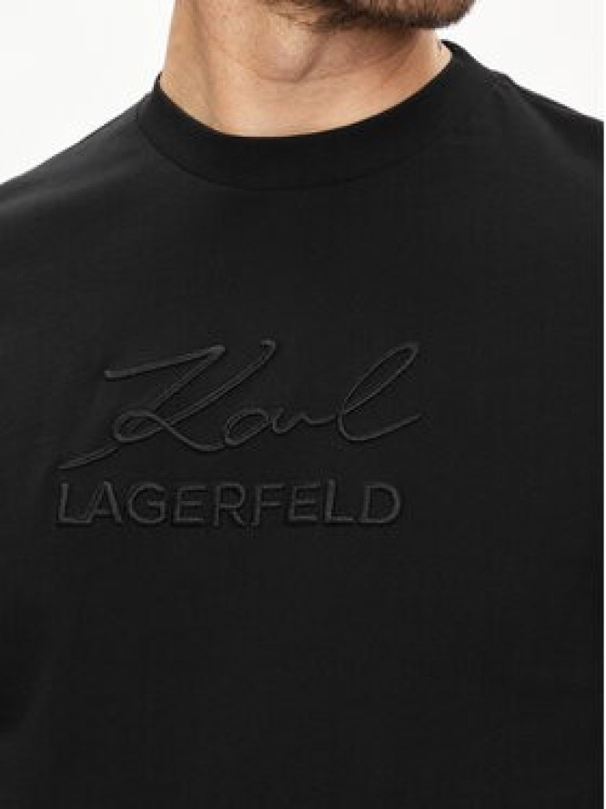 KARL LAGERFELD T-Shirt 755030 542225 Czarny Regular Fit