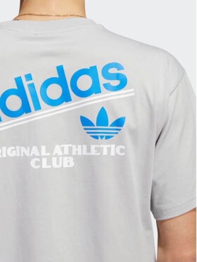 adidas T-Shirt Athletic Club HI2971 Szary Regular Fit
