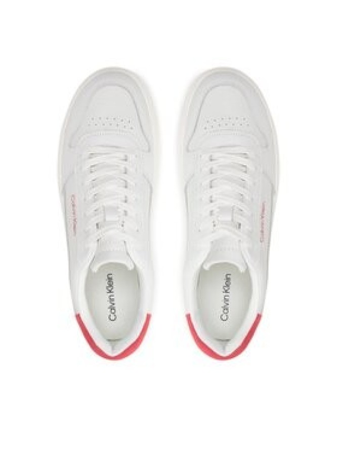 Calvin Klein Sneakersy Low Top Lace Up Bskt HM0HM01254 Biały