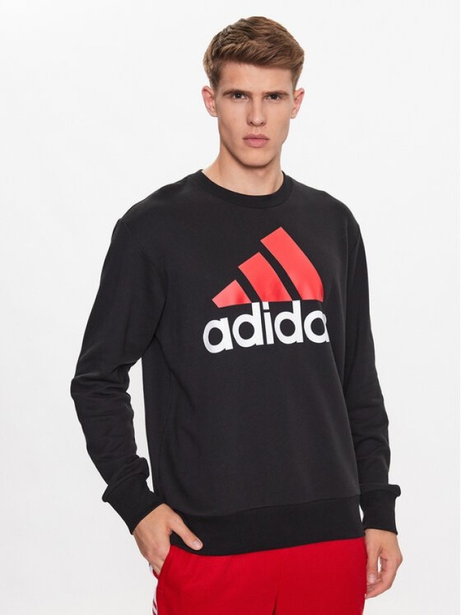 adidas Bluza Essentials French Terry Big Logo Sweatshirt IJ8583 Czarny Regular Fit