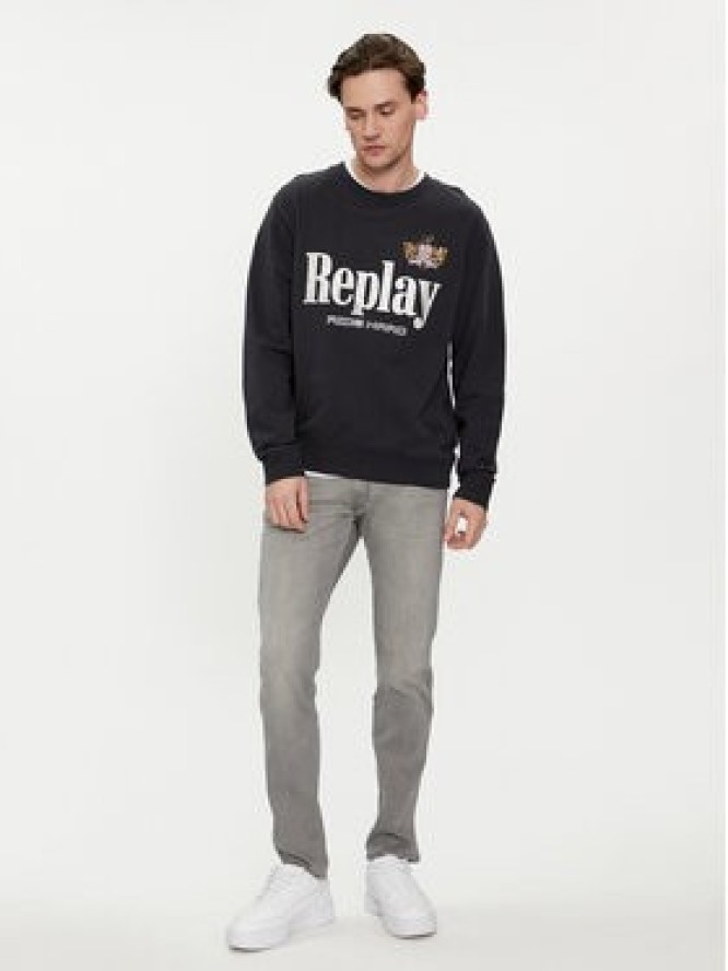 Replay Jeansy M914Y.000.51A 626 Szary Slim Fit