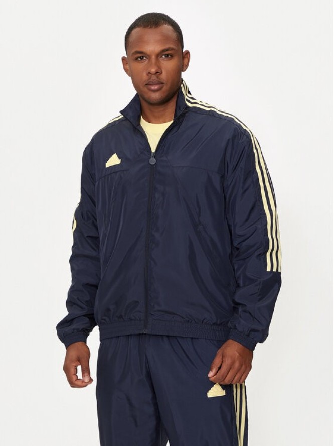 adidas Kurtka przejściowa House of Tiro IW3579 Granatowy Loose Fit