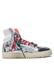 Off-White Sneakersy OMIA065F22LEA0067272 Srebrny