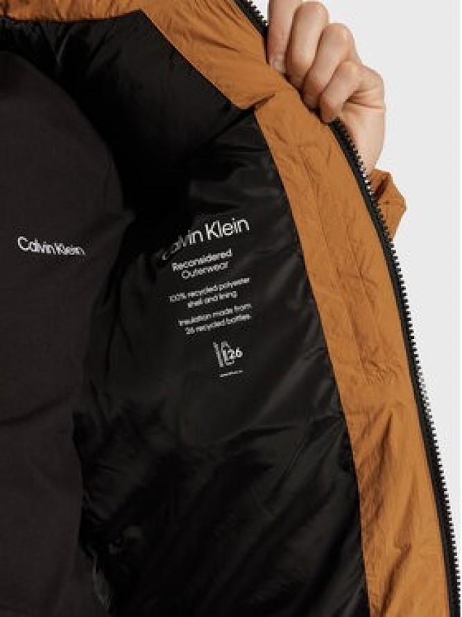 Calvin Klein Kurtka puchowa Crinkle K10K110336 Brązowy Regular Fit