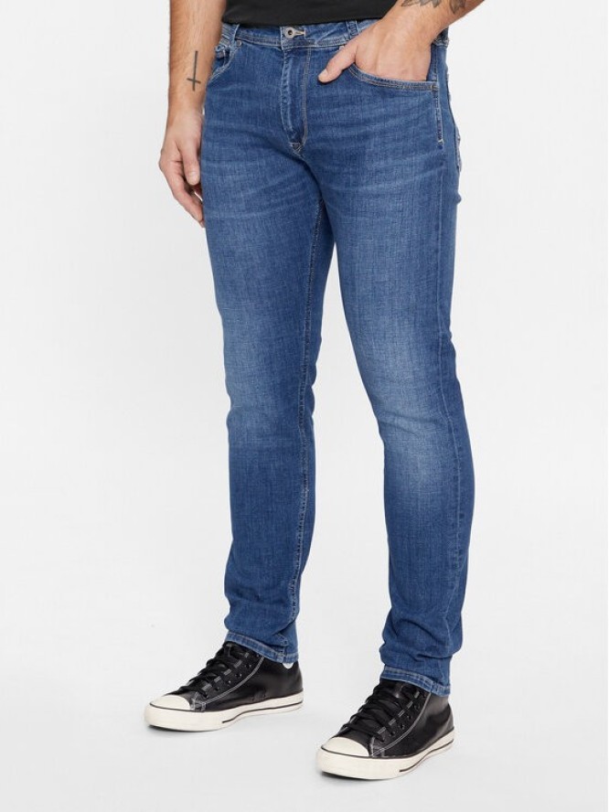 Pepe Jeans Jeansy Tapered PM207391HT52 Granatowy Tapered Leg