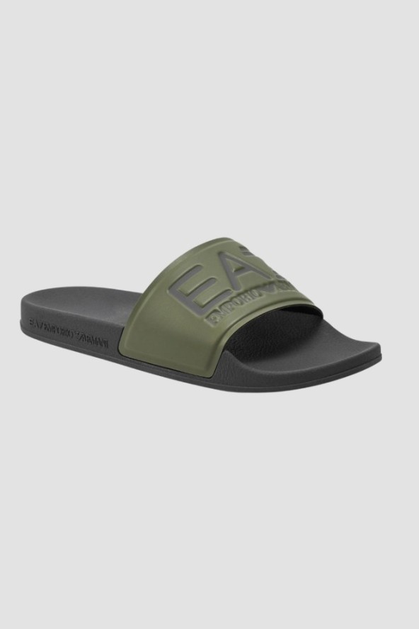 EA7 Zielone klapki Flip flops