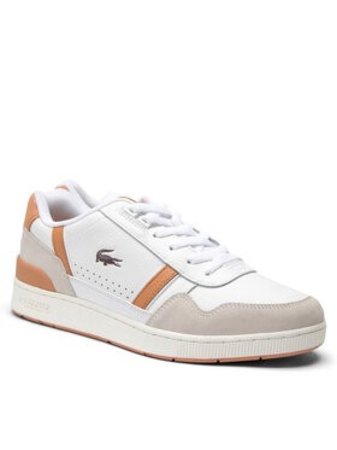 Lacoste Sneakersy T-Clip Contrasted Accent 747SMA0066 Biały