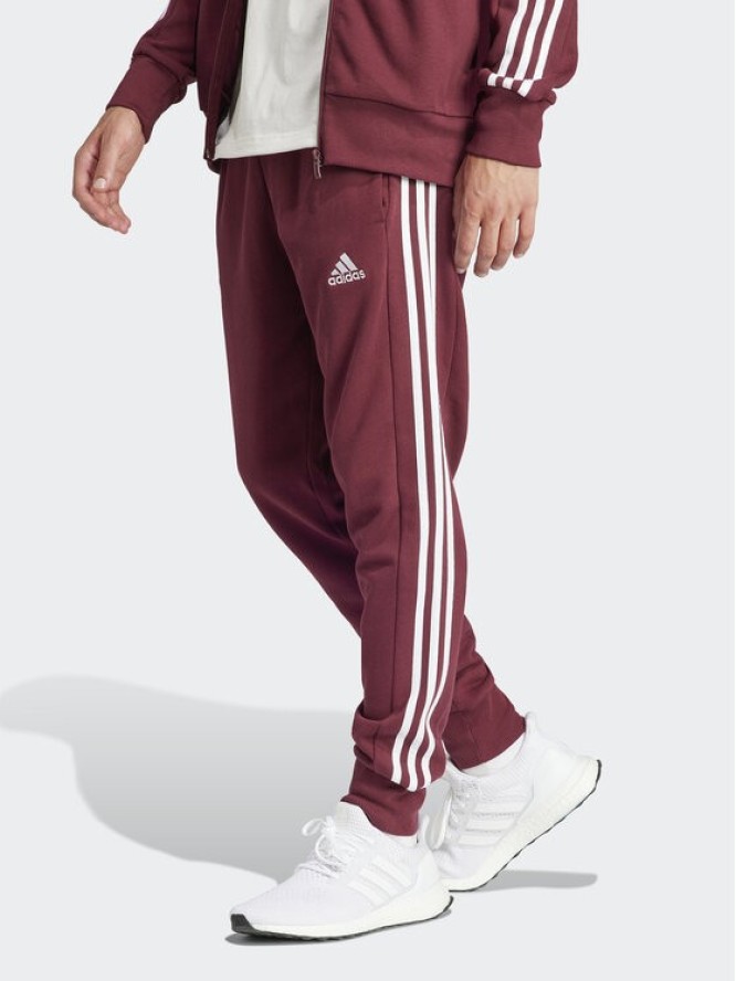 adidas Spodnie dresowe Essentials IS1366 Czerwony Regular Fit