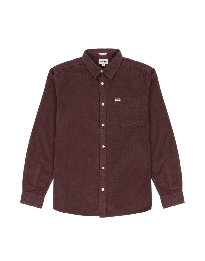 WRANGLER 1 POCKET SHIRT MĘSKA KOSZULA ELEGANCKA BROWN 112341066 W5A2016299