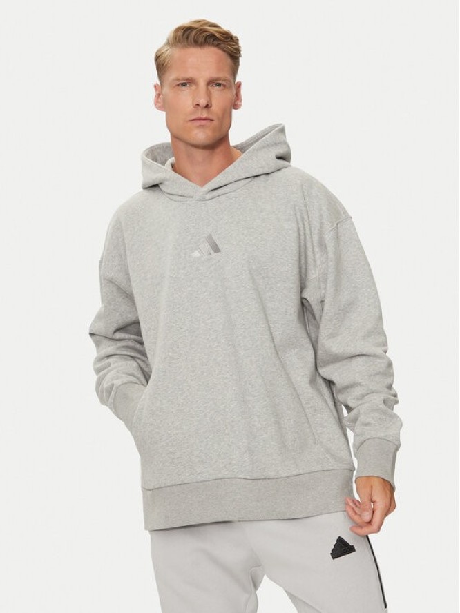 adidas Bluza ALL SZN Fleece IY4123 Szary Loose Fit