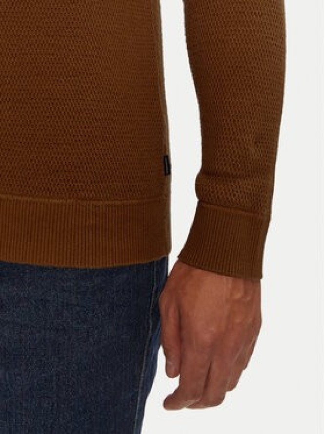 Jack&Jones Sweter 12264668 Brązowy Regular Fit