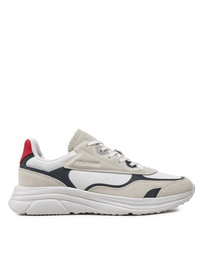 Tommy Hilfiger Sneakersy Modern Runner Tech Print FM0FM05123 Biały