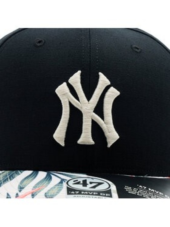 47 Brand Czapka z daszkiem MLB New York Yankees Coastal Floral Snap 47 MVP DP B-CFLDP17GWP-BK Czarny