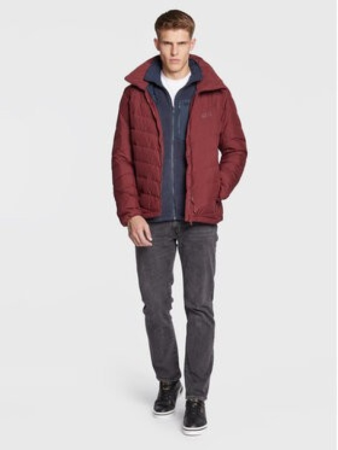 Jack Wolfskin Kurtka puchowa Fairmont 1203591 Bordowy Regular Fit