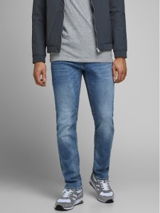 Jack&Jones Jeansy Tim 12146866 Niebieski Slim Fit