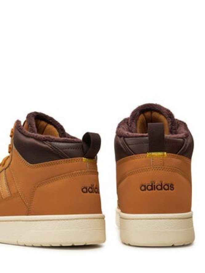 adidas Sneakersy Rapid Court Mid Winterized JR0171 Brązowy