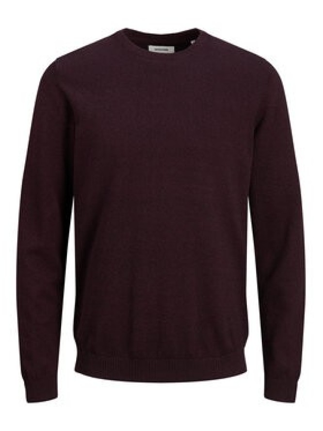 Jack&Jones Sweter 12137190 Bordowy Regular Fit