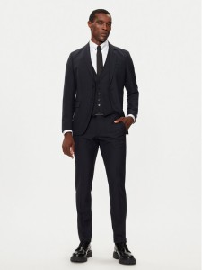 KARL LAGERFELD Garnitur 115244 544008 Granatowy Slim Fit