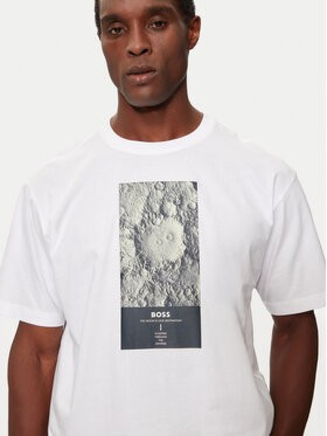 Boss T-Shirt Astronaut 50528209 Biały Relaxed Fit