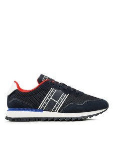 Tommy Jeans Sneakersy Tjm Retro Runner EM0EM01223 Granatowy