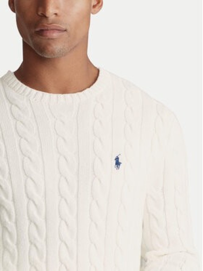 Polo Ralph Lauren Sweter 710775885024 Écru Regular Fit