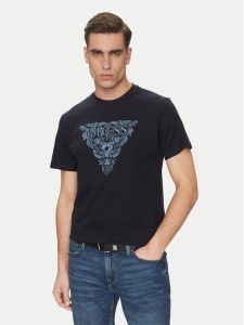 Guess T-Shirt M5GI16 K8FQ4 Granatowy Regular Fit