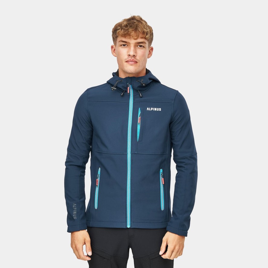 Kurtka trekkingowa męska softshell Alpinus Vinicunca granatowa