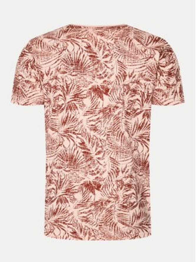 INDICODE T-Shirt Palme 40-935 Różowy Regular Fit
