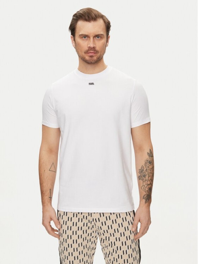 KARL LAGERFELD T-Shirt 755034 542221 Biały Regular Fit