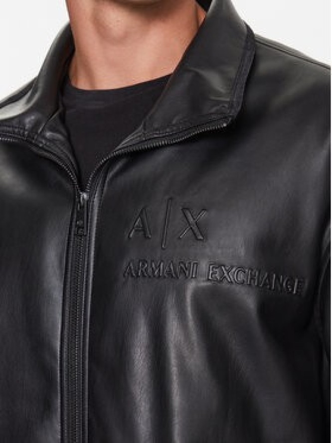 Armani Exchange Kurtka z imitacji skóry 6RZB17 ZE1CZ 1200 Czarny Regular Fit