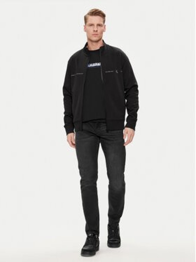 Calvin Klein Jeans Bluza Logo Repeat J30J325493 Czarny Regular Fit