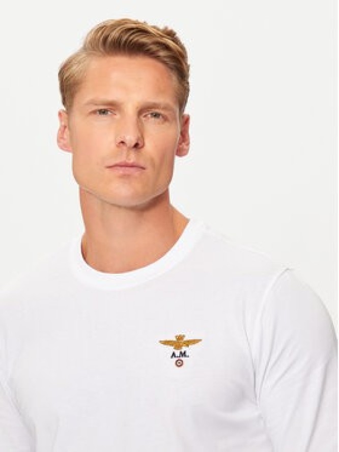 Aeronautica Militare T-Shirt 242TS2390J372 Biały Regular Fit