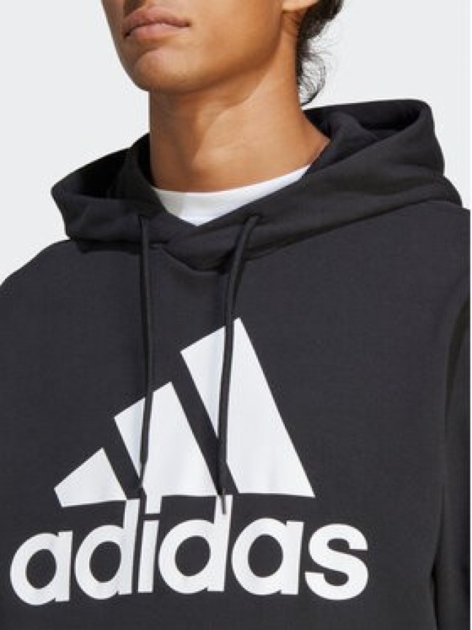 adidas Bluza Essentials French Terry Big Logo Hoodie IC9363 Czarny Regular Fit