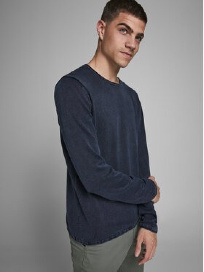 Jack&Jones Sweter Leo 12174001 Granatowy Regular Fit